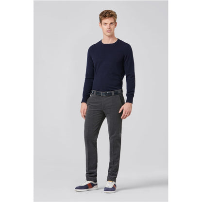 Meyer 390 07 Grey Wool Cord Trousers