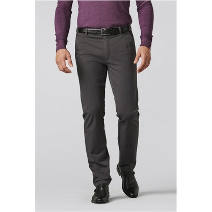 Meyer 316 08 Roma Charcoal Cotton Chinos