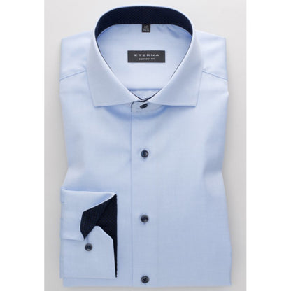 Eterna 8819 10 E15V Light Blue Comfort Fit Shirt