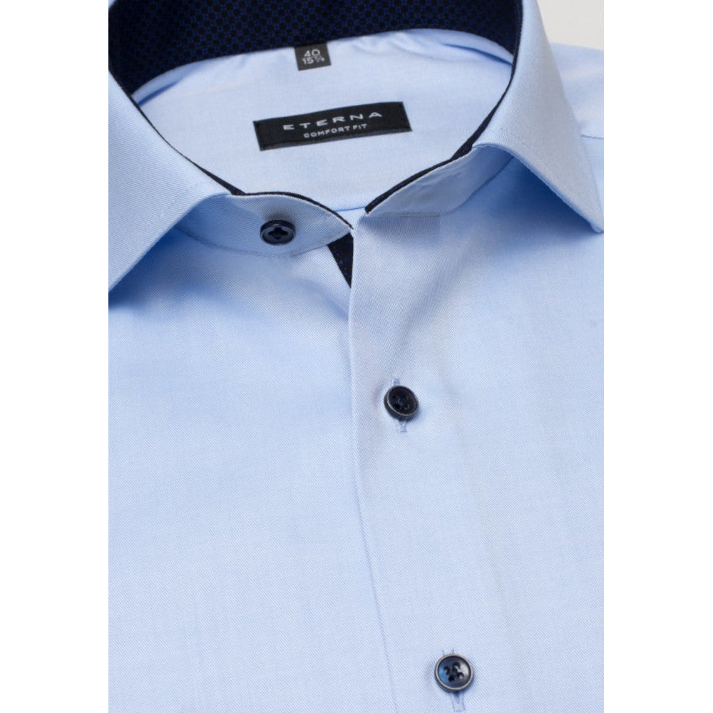 Eterna 8819 10 E15V Light Blue Comfort Fit Shirt