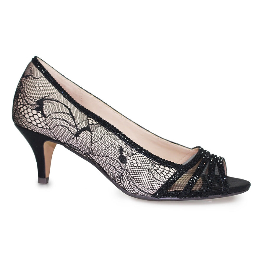 Faith black clearance court shoes