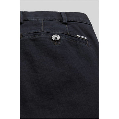 Meyer 629 19 Roma Blue Black Denim Stretch Jeans