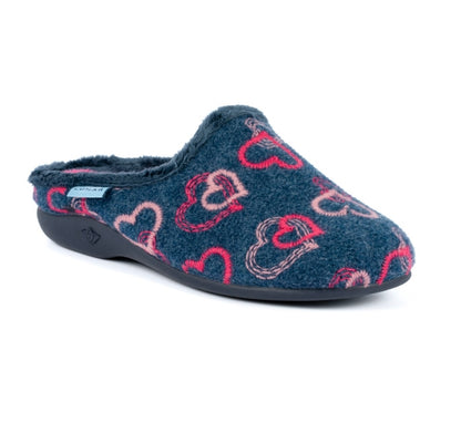 Lunar KLA146 Honey Navy Slippers