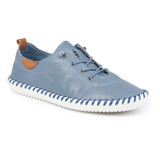 Lunar St Ives FLE030 Blue Casual Shoes
