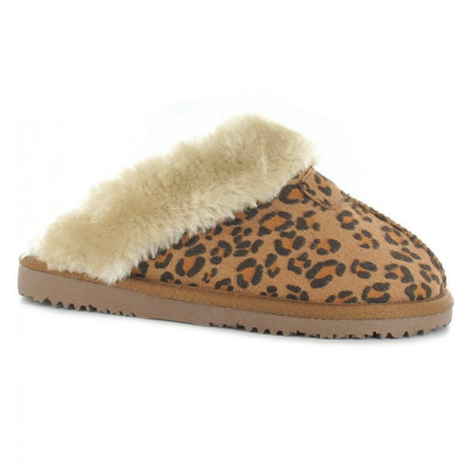 Ella Jill Tan Leopard Slippers