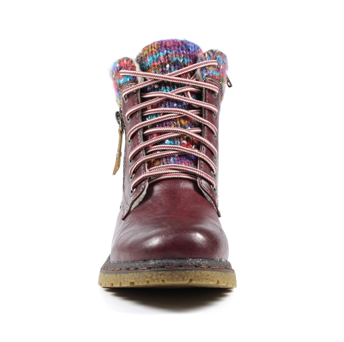 Lunar GLB099 Jalapeno Burgundy Boots