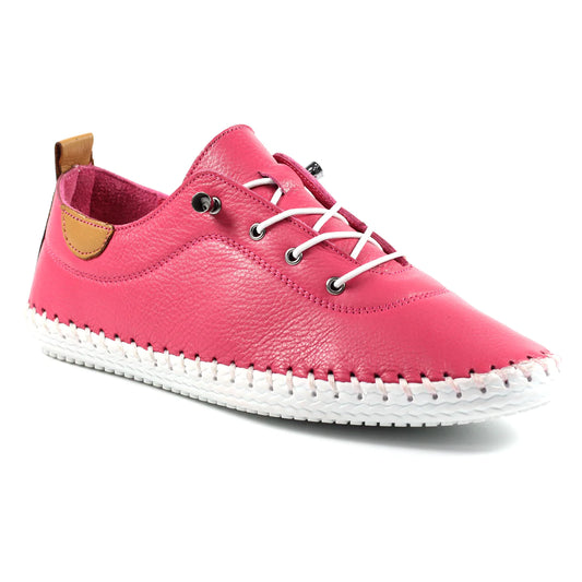 Lunar St Ives FLE030 Raspberry Casual Shoes