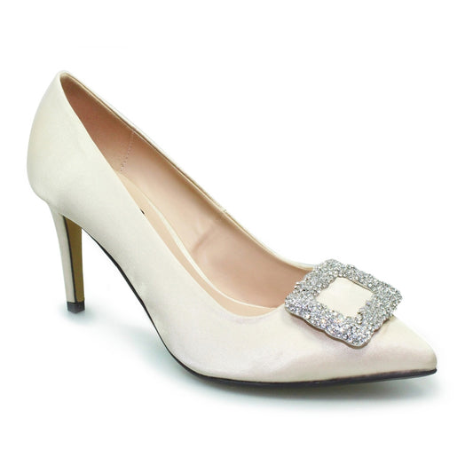 Lunar Lilac Beige High Heel Shoes