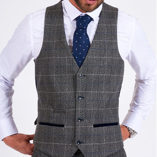 Marc Darcy Scott Grey Waistcoat