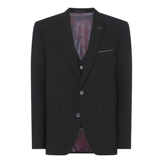 Remus Uomo 11770 00 Black Tapered Suit Jacket