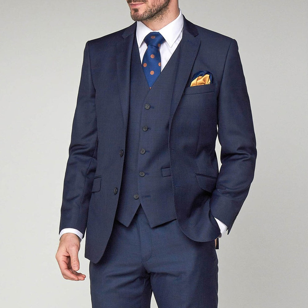 Scott 15157V Ink Blue Sharkskin Mix & Match Suit Waistcoat