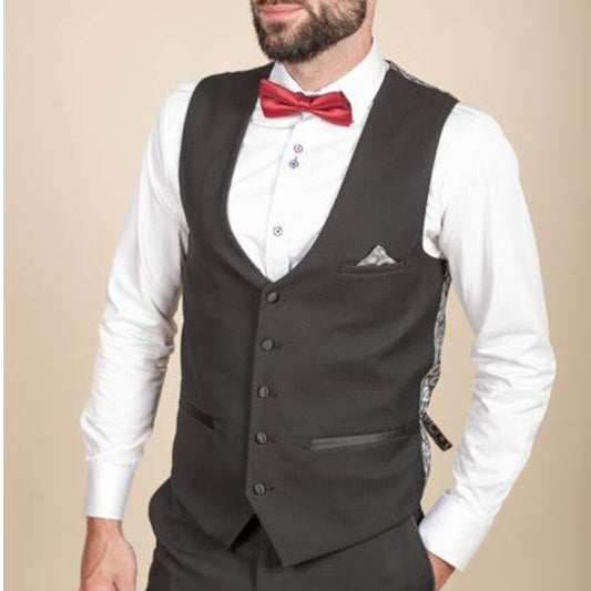 Marc Darcy Dalton Black Waistcoat